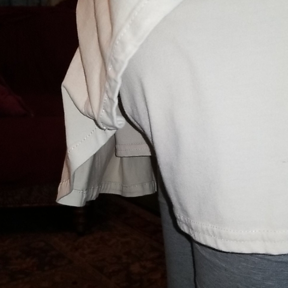 Stretchy, pleated, kahki, denim skirt. Girls 16 - Picture 6 of 10